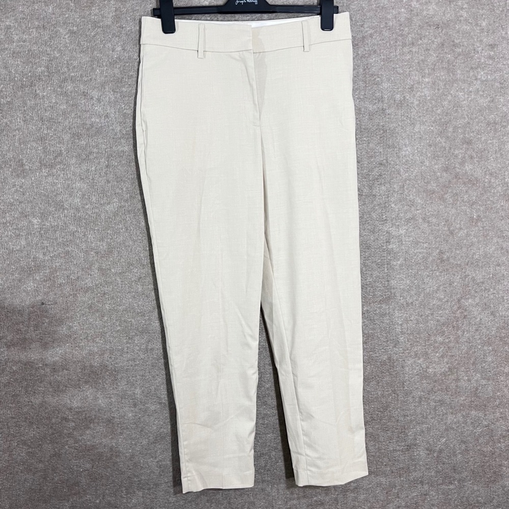 H&M Trousers Womens Size 8 Beige Ankle Dress Pants Professional Minimalist